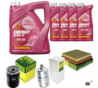 Mann-Filter Mantenimiento mannol 9L Energía 5W-20 para Porsche 911 Cabriolet