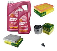 Mann-Filter Mantenimiento mannol Energía 5W-20 6L para Ford Focus II 1.6 1.4