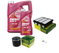 Mann-Filter Mantenimiento mannol Energía Ultra JP 5W-20 6L para Kia Cerato II