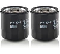 MANN-FILTER MW 6001 Filtro de aceite - para Motocicletas (Paquete de 2)
