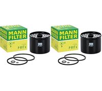MANN-FILTER P 917 x Filtro de combustible - para Automóviles + Vehículos de transporte (Paquete de 2)
