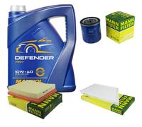 MANN-FILTER Paquete de inspección 5L MANNOL Defender 10W-40 para Peugeot 206