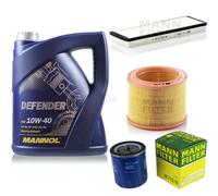 MANN-FILTER Paquete de inspección 5L MANNOL Defender 10W-40 para Peugeot 306