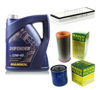 MANN-FILTER Paquete de inspección 5L MANNOL Defender 10W-40 para Peugeot 306