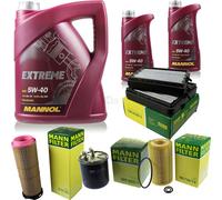 MANN-FILTER Paquete de inspección MANNOL 7L Extreme 5W-40 para Mercedes Benz