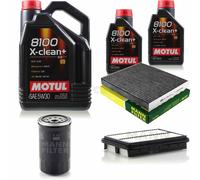 MANN-FILTER Paquete De Inspección Motul 7L 5W-30 para Hyundai Sonata V 2.0 CRDi