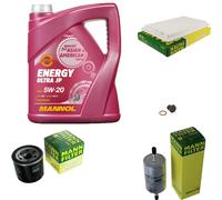 MANN-FILTER Paquetes De Inspección MANNOL 5L Energy 5W-20 Para Mazda 3 1.6 1.4