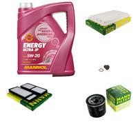 MANN-FILTER Paquetes De Inspección MANNOL 5L Energy 5W-20 Para Mazda 3 1.6 1.4