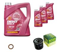 MANN-FILTER Paquetes De Inspección MANNOL 8 L Energy 5W-20 Para Mazda 3 1.6 1.4