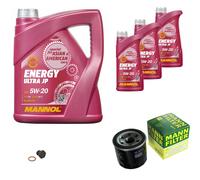 MANN-FILTER Paquetes De Inspección MANNOL 8 L Energy 5W-20 Para Mazda 3 1.6 1.4