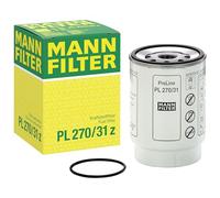 MANN-FILTER, PL 270/31 z Filtro de combustible | Para Camiones y autobuses, Protección sistema combustible, Protección inyectores, Combustible limpio, Calidad original OE