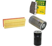 Mann-Filter Service Paket mit 1x Luftfilter C35154, 1x Innenraumfilter CUK2939, 1x Kraftstofffilter WK950/6, 1x Ölfilter W950/26