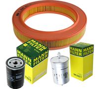 MANN-FILTER Set Aceite de Aire Combustible para VW Polo 86C 80 1.0 Cat Coupé
