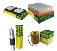 MANN-FILTER Set Aire Habitáculo Aceite Combustible para BMW 3er Compacto E36 323
