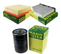 MANN-FILTER Set Aire Habitáculo Aceite para VW Golf IV Cabrio 1E7 2.0 10153156