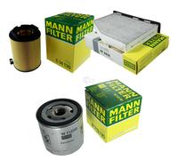 MANN-FILTER Set Aire Interior de Aceite para VW Jetta IV 162 1.2 TSI 5C1