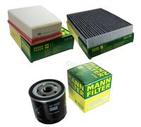 MANN-FILTER Set De Aire Aceite Interior Renault Scénic III JZ0/1_ 1.5 DCI