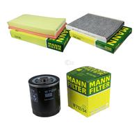 MANN-FILTER Set Filtro de Aire Filtro Habitáculo Aceite para 1U2