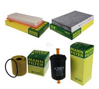 MANN-FILTER Set Filtro de Aire Habitáculo Aceite Combustible 9715618