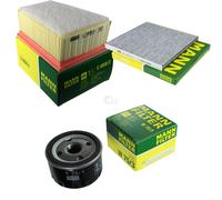 MANN-FILTER Set Filtro de Aire Habitáculo Aceite para Renault Megane Scenic