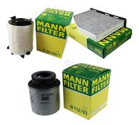 MANN-FILTER Set Filtro de Aire Habitáculo Aceite para VW Golf V 1K1 1.4 TSI