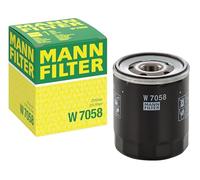 MANN-FILTER, W 7058 Filtro de aceite | Para vehículos de pasajeros, Filtración máxima, Protección del motor, Sellado de alta calidad, Calidad original OE