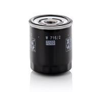 MANN-FILTER W 716/2 Filtro de aceite - para Automóviles + Vehículos de transporte
