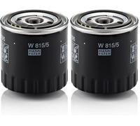 MANN-FILTER W 815/5 Filtro de aceite - para Automóviles + Vehículos de transporte (Paquete de 2)