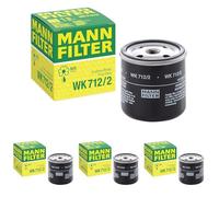 MANN-FILTER WK 712/2 Filtro de combustible - para Aplicaciones fuera de autopista (Paquete de 4)