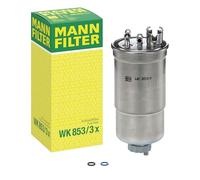 MANN-FILTER, WK 853/3 x Filtro de combustible | Para Turismos, Protección sistema combustible, Protección inyectores, Combustible limpio, Calidad original OE