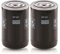 MANN-FILTER WP 931 Filtro de aceite - para Aplicaciones fuera de autopista (Paquete de 2)