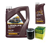 Mann Filtro 6L mannol Longlife 504/507 5W-30 para Hyundai H-1 Viajes Tq 2.5