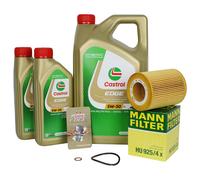Mann Filtro + 7L Castrol Ll 5W30 para BMW E46 E36 5ER E39 E60 E53 M50 M52 M54