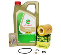 Mann Filtro de Aceite + 5L Castrol 5W30 M para BMW 1er 3er E81 E87/88 116-120i