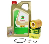 Mann Filtro de Aceite + 5L Castrol 5W30 M para BMW 1er 3er E81 E87/88 116-120i