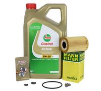 Mann Filtro de Aceite + 5L Castrol 5W30 para Audi A3 VW Golf 6 Passat Touran