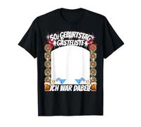 Mann Frau Jahrgang 1975 Gästeliste 50 años Jahre alt Camiseta