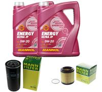MANN Inspección Set 10 L MANNOL Energy Ultra JP 5W-20 para Porsche 928