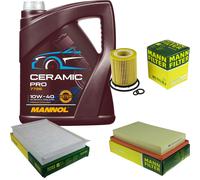 MANN Inspección Set 5L MANNOL Ceramic Pro 10W-40 Para Mercedes-Benz C-Klasse