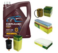 MANN Inspección Set 5L MANNOL Ceramic Pro 10W-40 Para Peugeot 307 3A/C 1.6 16V