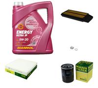MANN Inspección Set 5L MANNOL Energy Ultra JP 5W-20 para Honda Accord VII 2.0