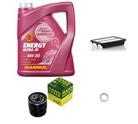 MANN Inspección Set 5L MANNOL Energy Ultra JP 5W-20 para KIA Picanto 1.0 1.2