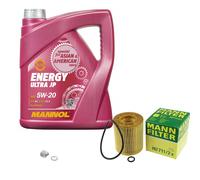 MANN Inspección Set 5L MANNOL Energy Ultra JP 5W-20 para Mazda 6