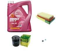 MANN Inspección Set 5L MANNOL Energy Ultra JP 5W-20 para Mazda MX-5 III 1.8 2.0