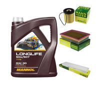 MANN Inspección Set 5L MANNOL LONGLIFE 504/507 5W-30 Para MINI Mini Cabriolet