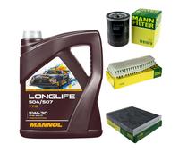 MANN Inspección Set 5L MANNOL LONGLIFE 504/507 5W-30 Para Toyota Previa _R3_