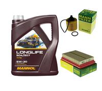 MANN Inspección Set 5L MANNOL LONGLIFE 504/507 5W-30 Para Toyota Prius PHV
