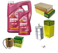 MANN Inspección Set 6 L MANNOL Energy Ultra JP 5W-20 para BMW E30 318i 316i 518i