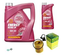 MANN Inspección Set 6 L MANNOL Energy Ultra JP 5W-20 para Lexus IS II 250 LS 460