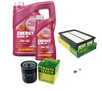 MANN Inspección Set 6 L MANNOL Energy Ultra JP 5W-20 para Mazda 5 1.8 MZR 2.0 3
